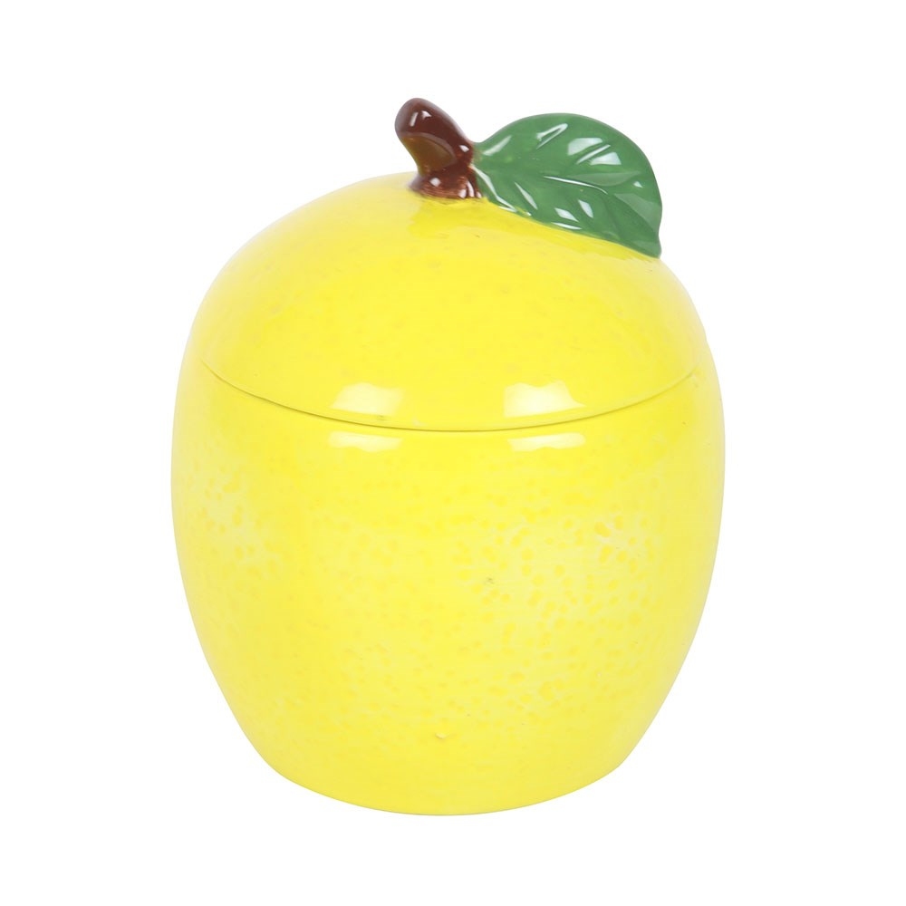 Something Different - Lemon Shaped Candle Jar Geurkaars - Geel